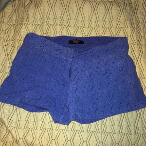 Blue pattern shorts